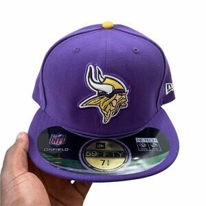 New Era Minnesota Vikings Fitted Hat 7 3/8